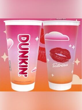 NEW!! Sabrina Carpenter Exclusive Limited Edition Dunkin Reusable Cup